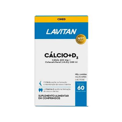 Suplemento Lavitan Cálcio + D com 60 Comprimidos