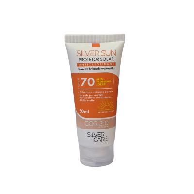 Protetor Solar Facial Silver Care Fps70 Cor 3.0 50ml