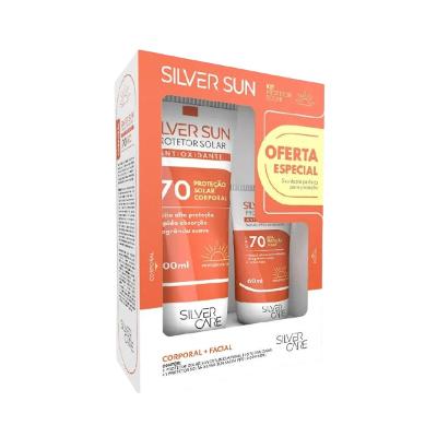Kit Protetor Solar Silver Care Fps70 200ml + Fps70 60ml