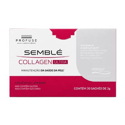 Suplemento em Pó Semble Collagen Ultra com 30 Sachês