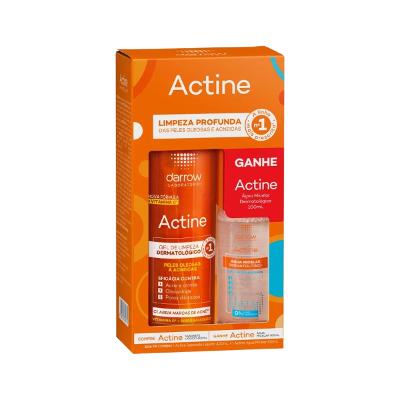 Kit Gel de Limpeza 400ml + Água Micelar Actine 100ml