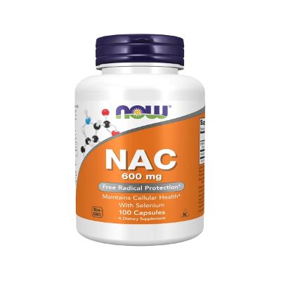 Suplemento Nac N-Acetil Cisteina 600mg  com 100 Cápsulas Now Food