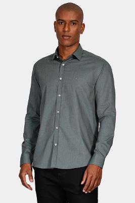 Camisa Aramis Manga Longa  Slim Antilia Verde Escuro