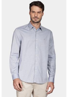 Camisa Aramis Manga Longa  Regular Azul Jeans