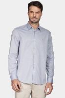Camisa Aramis Manga Longa  Regular Azul Jeans - 1