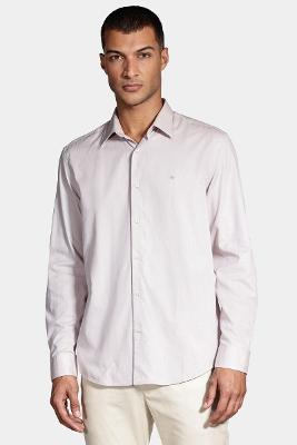 Camisa Aramis Manga Longa  Regular Algodão Egípcio Cáqui