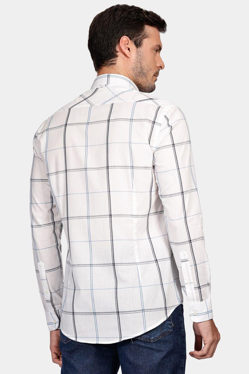 Camisa Aramis Manga Longa Slim Off White - 4