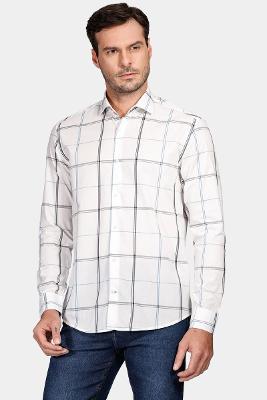 Camisa Aramis Manga Longa Slim Off White