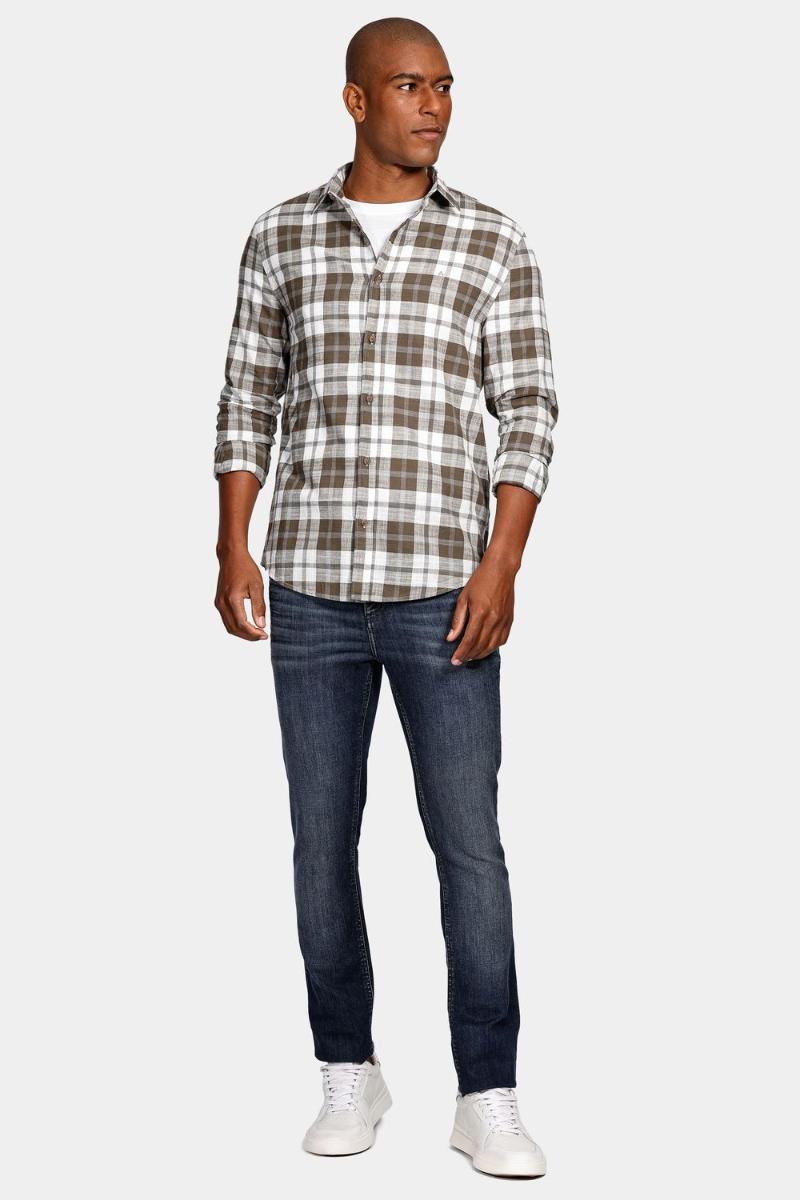 Camisa Aramis Manga Longa Slim Xadrez Verde - 2