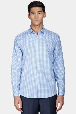 Camisa Aramis Manga Longa Regular Xadrez Branco