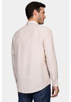 Camisa Aramis Regular Linho Com Algodão f Cáqui