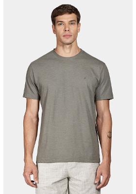 Camiseta Aramis 1/2 Malha Fil a Fil Verde Oliva