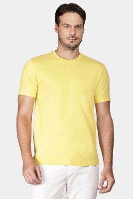Camiseta Aramis Básica com bordado Amarelo