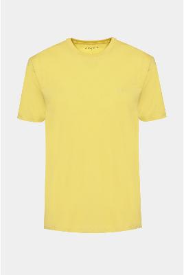 Camiseta Aramis Básica com bordado Amarelo