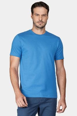 Camiseta Aramis Básica com bordado Azul