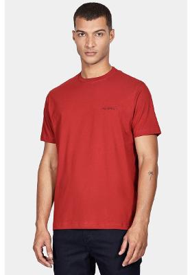 Camiseta Aramis Manga Curta Aramis Duplo Vermelho Carmim