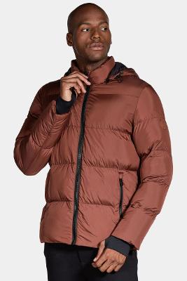 Jaqueta Aramis Rip Stop Metálico Puffer Ocre