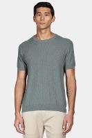 Tricot Aramis Manga Curta Verde - 1