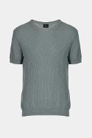 Tricot Aramis Manga Curta Verde - 6