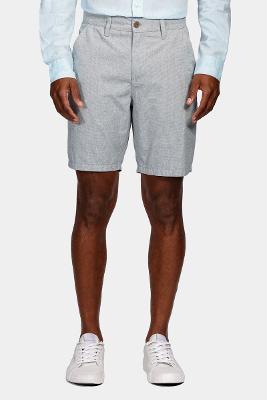 Bermuda Aramis Chino Média Stripes Azul Escuro