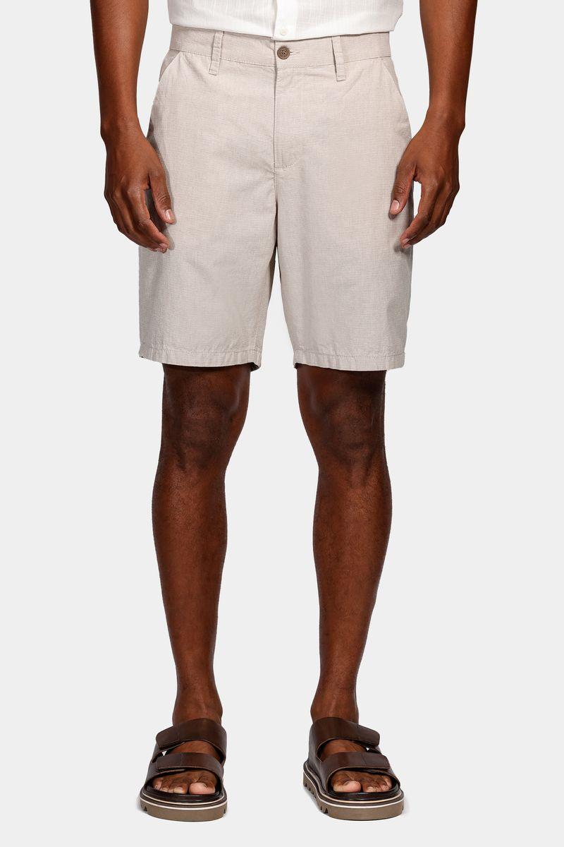 Bermuda Aramis Chino Média Stripes Cáqui - 1