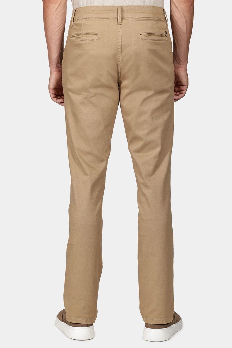 Calça Aramis Chino Slim Maquinetada Cáqui - 5