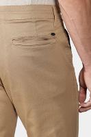 Calça Aramis Chino Slim Maquinetada Cáqui