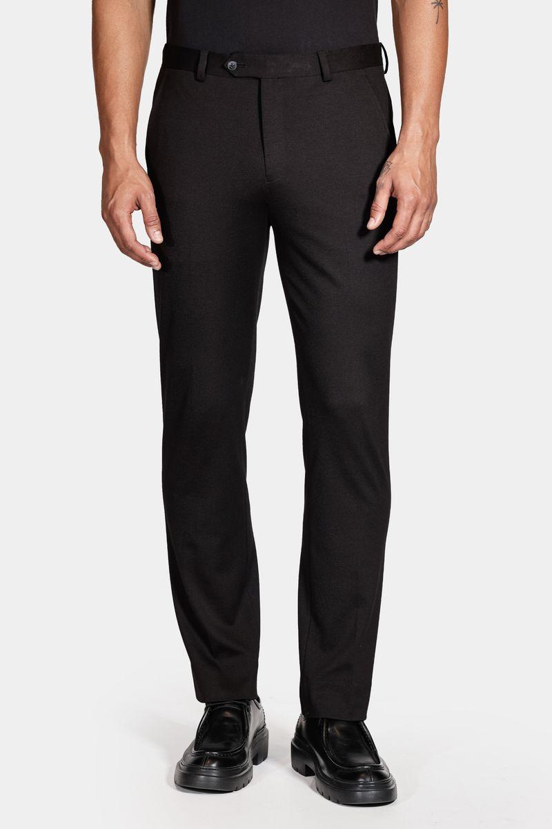 Calça Aramis Alfaiataria Malha Supler Slim Preto - 1