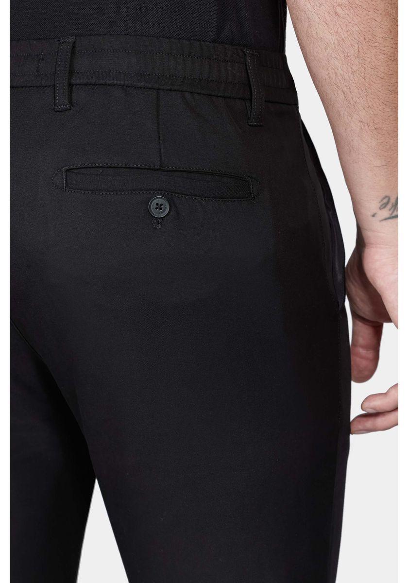 Calça Aramis Chino Clássica Slim Travel Preto - 4