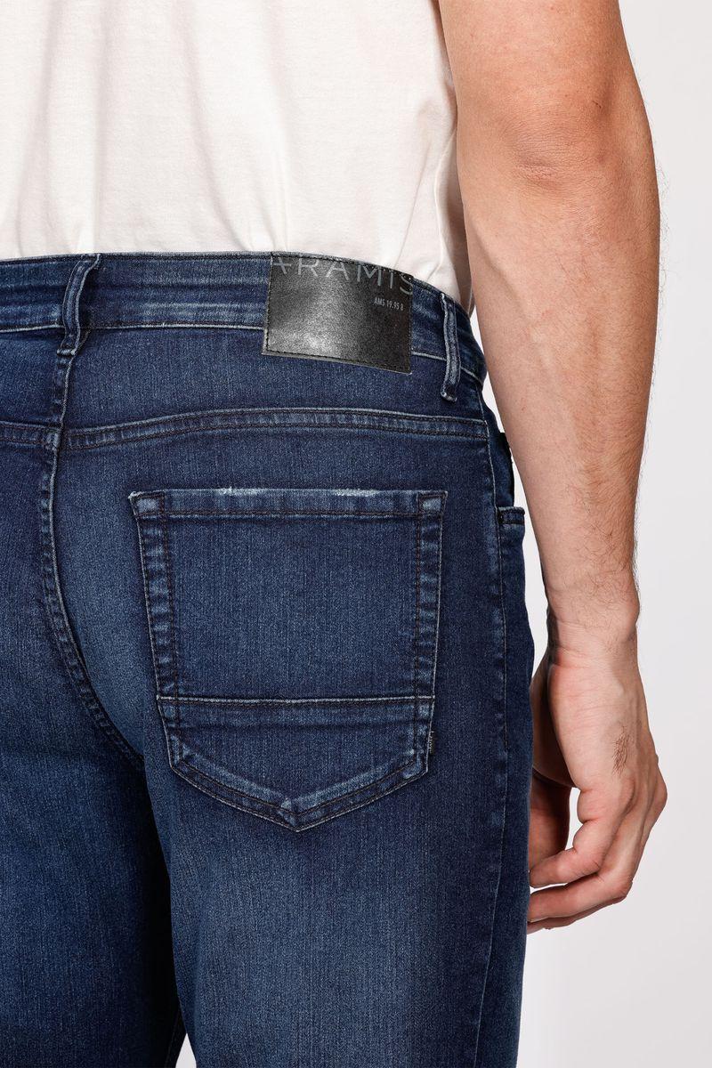 Calça Aramis Jeans Regular Intense Stonado Azul Escuro - 4