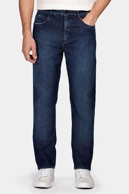 Calça Aramis Jeans Regular Intense Stonado Azul Escuro