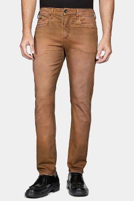 Calça Aramis Color Slim Lavada Caramelo