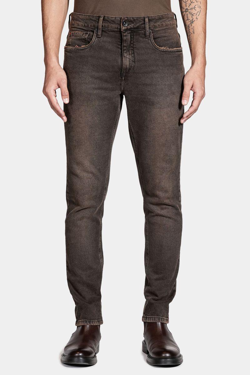 Calça Aramis Jeans Slim Red Black Dirty Preto - 1