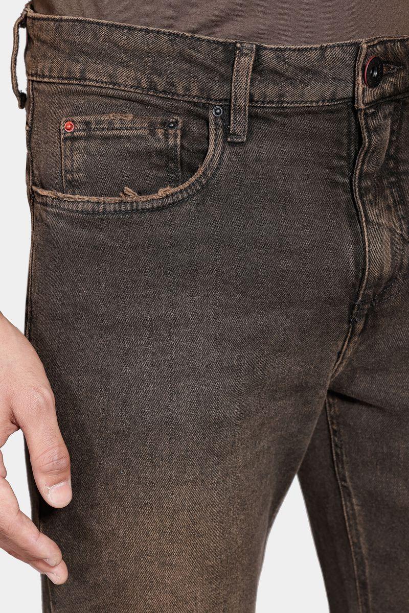 Calça Aramis Jeans Slim Red Black Dirty Preto - 3