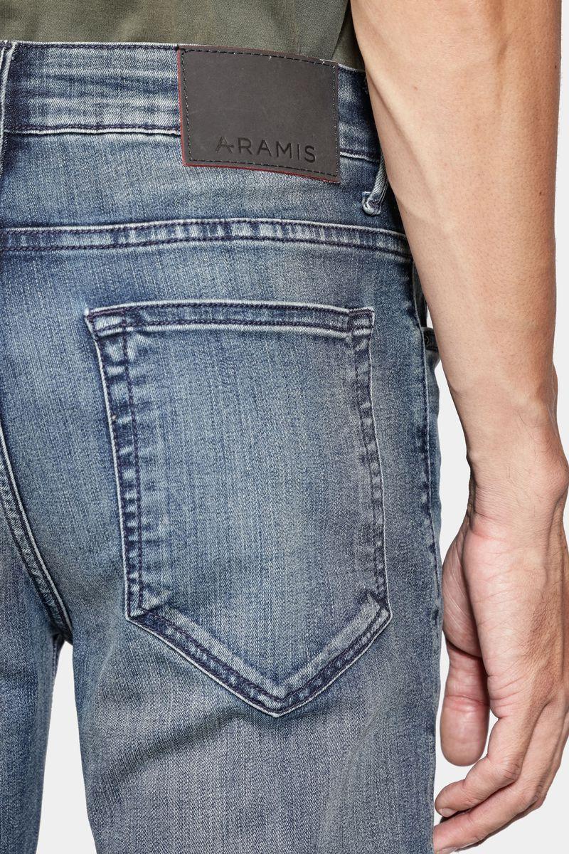 Calça Aramis Jeans Slim Red Wash Intense Azul Escuro - 4