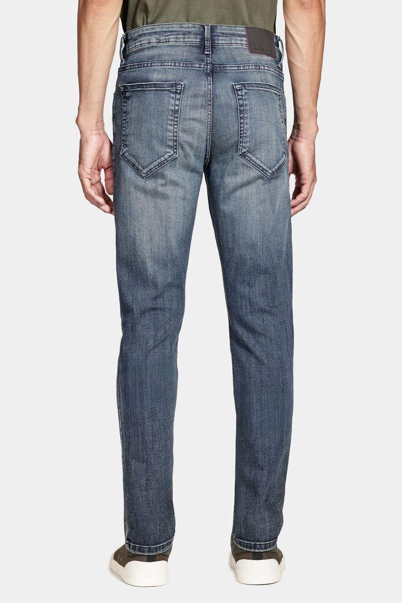 Calça Aramis Jeans Slim Red Wash Intense Azul Escuro - 5