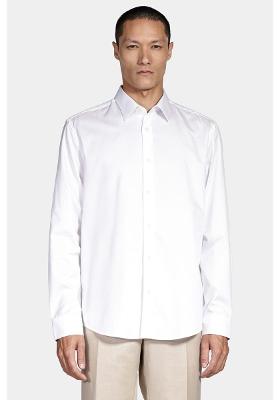 Camisa Aramis Manga Longa  Regular 100 Maquinetada Branco