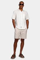 Camisa Aramis Manga Curta  Regular Flamê  Com Bolso Branco - 2