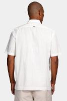 Camisa Aramis Manga Curta  Regular Flamê  Com Bolso Branco - 4