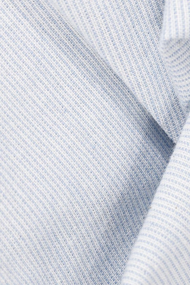 Camisa Aramis Regular Ampla Falso Liso Lt Blue Azul Claro - 5