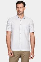 Camisa Aramis Regular Ampla Falso Liso Lt Blue Azul Claro - 1