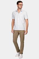 Camisa Aramis Regular Ampla Falso Liso Lt Blue Azul Claro - 2