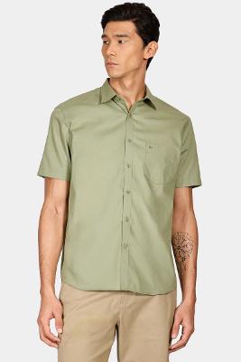 Camisa Aramis Regular Algodão Damero Verde