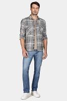 Camisa Aramis Overshirt Flanela Xadrez Cinza - 2