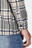 Camisa Aramis Overshirt Flanela Xadrez Cinza