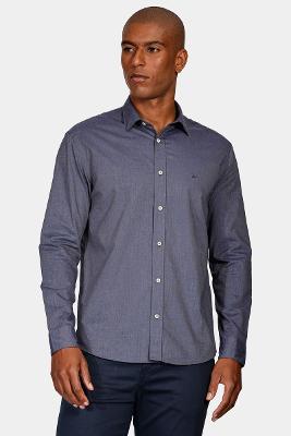 Camisa Aramis Manga Longa  Slim Fil a Fil Antilia Marinho