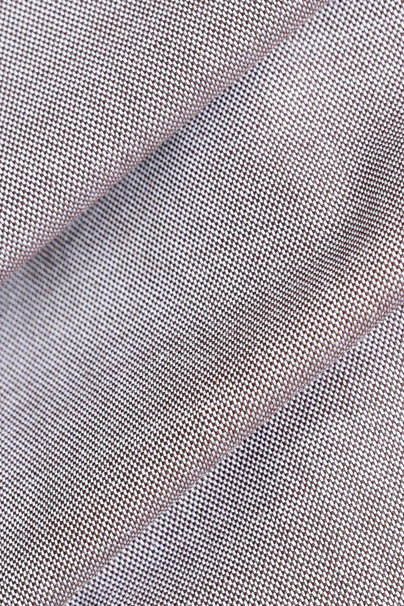 Camisa Aramis Manga Longa Cosmo Regular Oxford Marrom - 5