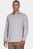 Camisa Aramis Manga Longa Cosmo Regular Oxford Marrom - 1
