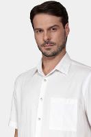 Camisa Aramis Regular Textura Horizontal Off White - 3