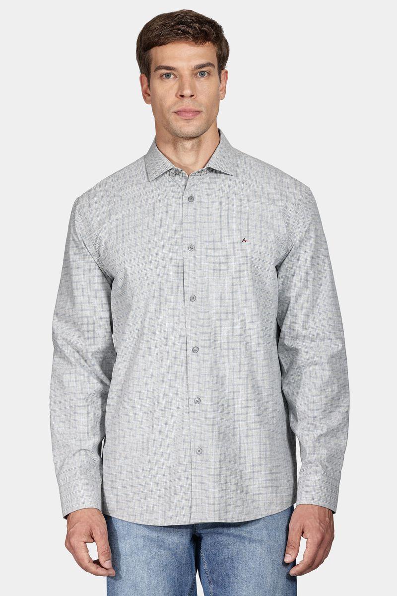 Camisa Aramis Regular Mescla Xadrez Cinza - 1
